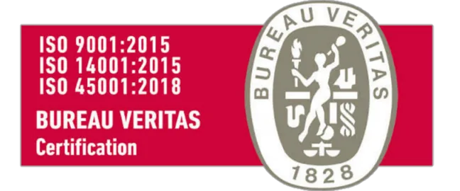 ISO 9001:2015 ISO 14 001:2015ISO 45001:2018 sertifikası